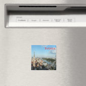 zSK006 BRATISLAVA, DANUBE, SlowakijeEuropa, Fridge Magneet (Insitu (Vaatwasser))