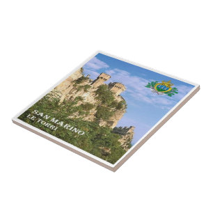 zSM006 DE TWEE TORENS, San Marino, Europa, Tegeltje