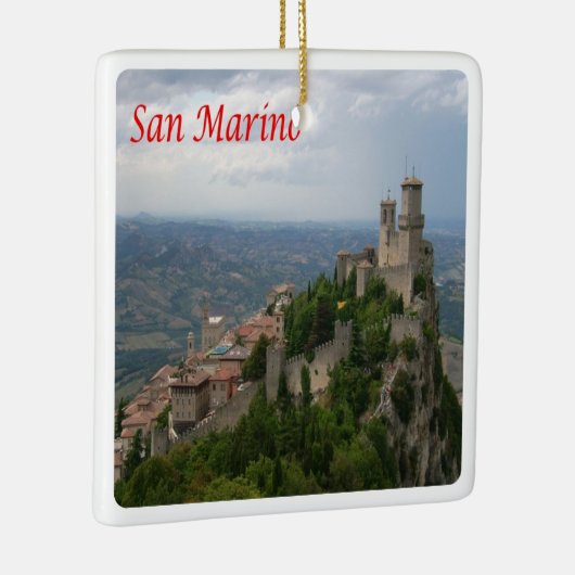 zSM007 MONTE TITANO panorama, San Marino, Keramisch Ornament (Rechts)