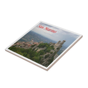 zSM007 MONTE TITANO panorama, San Marino, Tegeltje