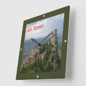 zSM007 MONTE TITANO panorama, San Marino, Vierkante Klok (Hoek)