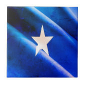zSO002 SOMALIA, Waving Flag, Afrika, Tegeltje (Voorkant)