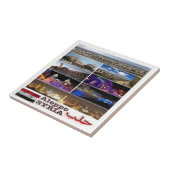 zSY003 collage van ALEPPO, Syrië, Azië, Tegeltje (Zijkant)