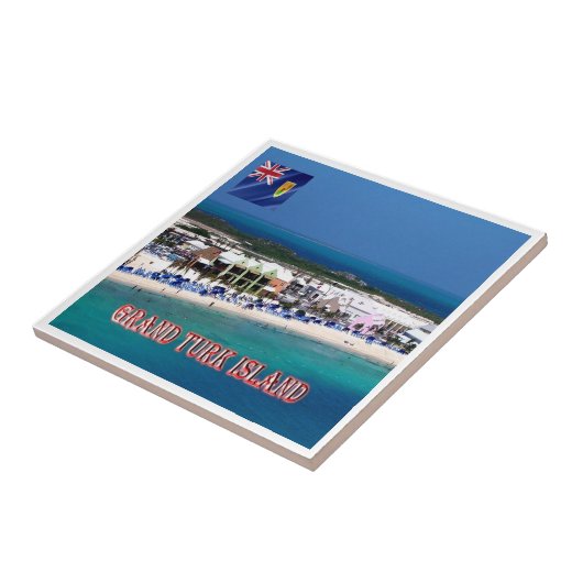 zTC005 GRAND TURK ISLAND, Turks en Caicos, Tegeltje (Zijkant)