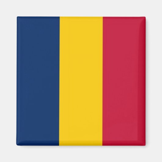 zTD001 CHAD, vlag, Afrika, Fridge Magneet (Voorkant)