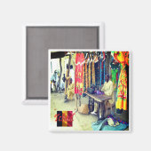 zTD003 CHAD, Markt in Tsjaad, Afrika, Fridge Magneet (Voorkant / Achterkant)