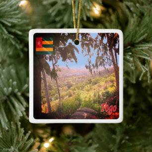 ZTG007 TOGO, regio Kara, Afrika, Keramisch Ornament