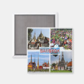 ZTH007 potpourri van BANGKOK Thailand Asia, Fridge Magneet (Voorkant / Achterkant)