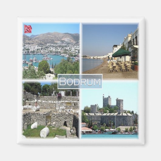 ZTR005 BODRUM, Turkije, Europa, Fridge Magneet (Voorkant)