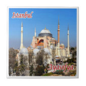 ZTR018 BASILICA SAINT SOPHIA, Istanbul, Turkije Tegeltje (Voorkant)