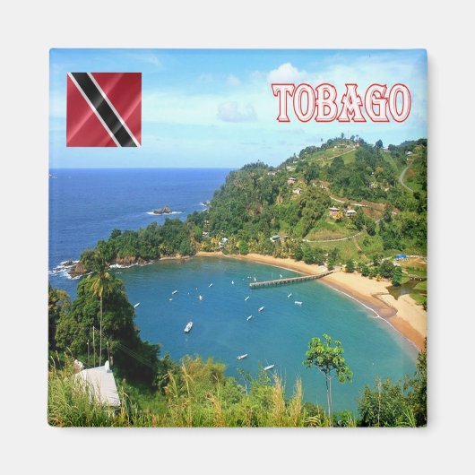 zTT007 TOBAGO, Parlatuvier Bay, Fridge Magneet (Voorkant)