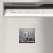 zU166 LOS ANGELES, Sunset, Downtown, Fridge Magneet (Insitu (Vaatwasser))