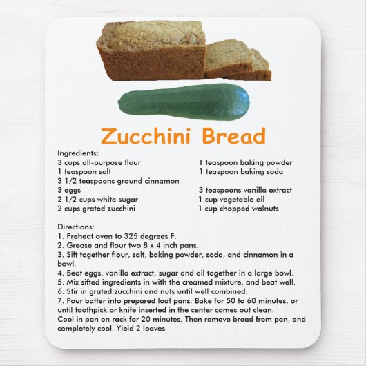 Zucchini Bread Muismat (Voorkant)