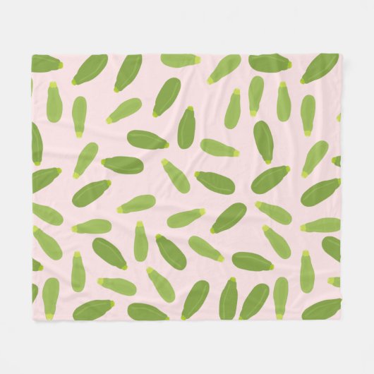 Zucchini Courgette Summer Squash Pattern Fleece Deken (Voorkant (Horizontaal))