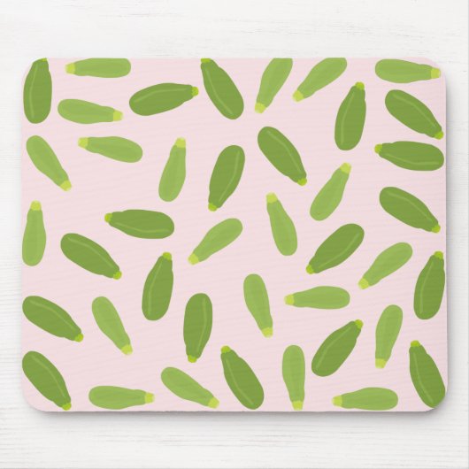 Zucchini Courgette Summer Squash Pattern Muismat (Voorkant)