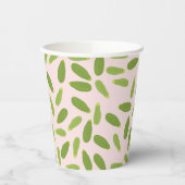 Zucchini Courgette Summer Squash Pattern Papieren Bekers (Links)