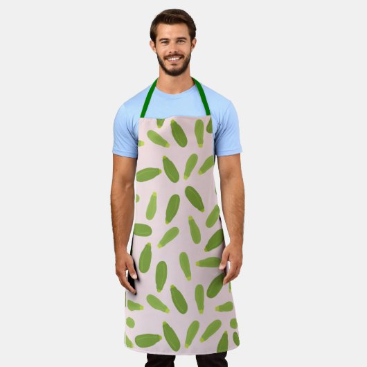 Zucchini Courgette Summer Squash Pattern Schort (Gedragen)