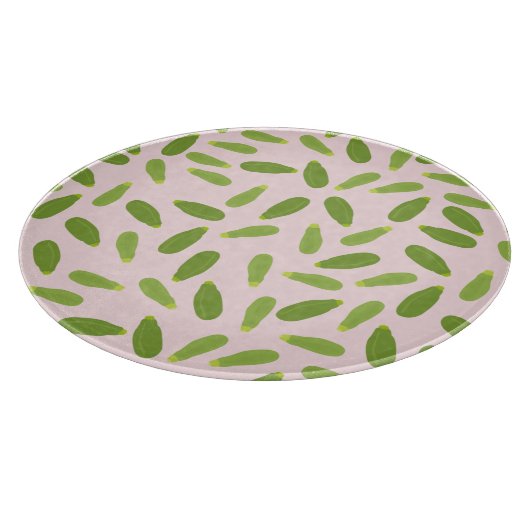 Zucchini Courgette Summer Squash Pattern Snijplank (Hoek)