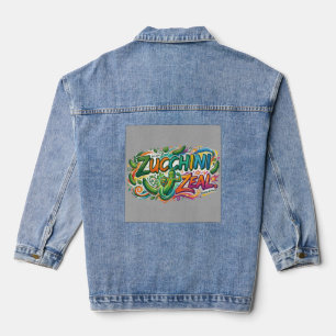 Zucchini-enthousiasme - Leuk grafisch T-shirt met Denim Jacket