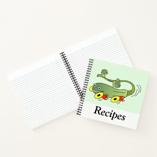 Zucchini Race Car Recipe Notitieboek (Binnen)