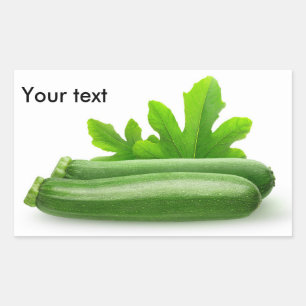 Zucchini Rechthoekige Sticker