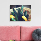Zucchini Summer Squash Gourds Vegetables Canvas Afdruk (Insitu (Woonkamer))