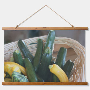 Zucchini Summer Squash Gourds Vegetables Hangend Wandkleed