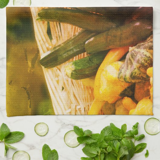 Zucchini Summer Squash Gourds Vegetables  Theedoek (Gevouwen)