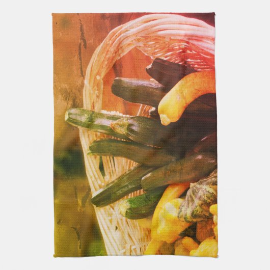 Zucchini Summer Squash Gourds Vegetables  Theedoek (Verticaal)