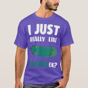 Zucchini Vegetable Noodles of Pasta Vegetarian Lov T-shirt
