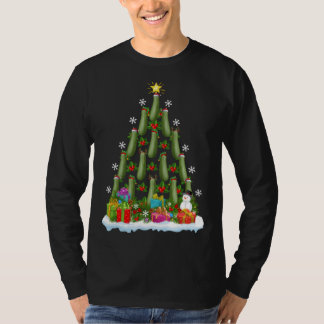 Zucchini Xmas Tree Lighting Santa Zucchini Christm T-shirt