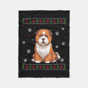 Zuchon Kersttrui Xmas Huisdier Hondenliefhebber Fleece Deken