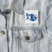 Zug Vierkante Button 5,1 Cm (In situ)