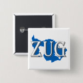 Zug Vierkante Button 5,1 Cm (Voorkant /achterkant)