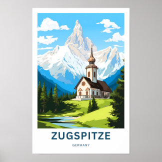 Zugspite Duitsland Reisprint Poster