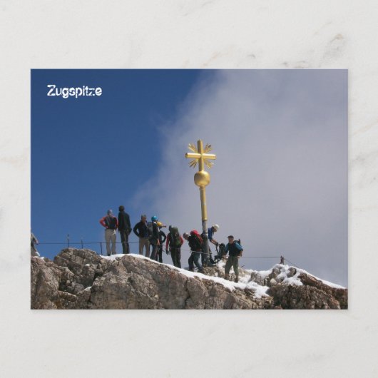 Zugspitze Briefkaart (Voorkant)