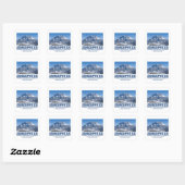 Zugspitze Vierkante Sticker (Vel)