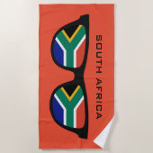 ZUID-AFRICA Shades aangepaste badhanddoek (Voorkant)