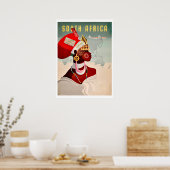 Zuid-Afrika, Afrikaanse vrouw, luchtvaart Poster (Keuken)