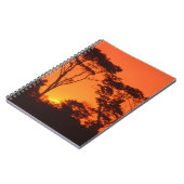 Zuid-Afrika.  Afrikaanse zonsondergang. Notitieboek (Linkerzijde)