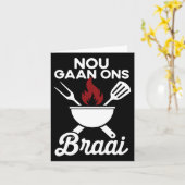 Zuid-Afrika Bbq Nou gaan ons naar Zuid-Afrika Kaart (Gele Bloem)