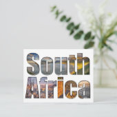 Zuid-Afrika Briefkaart voor Zebra (Staand voorkant)