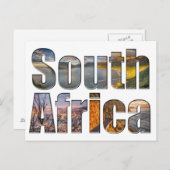 Zuid-Afrika Briefkaart voor Zebra (Voorkant / Achterkant)