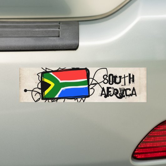 Zuid-Afrika Bumpersticker (Op auto)