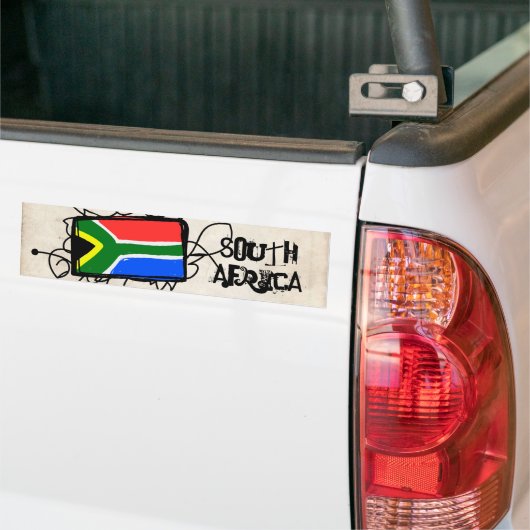 Zuid-Afrika Bumpersticker (Op Truck)