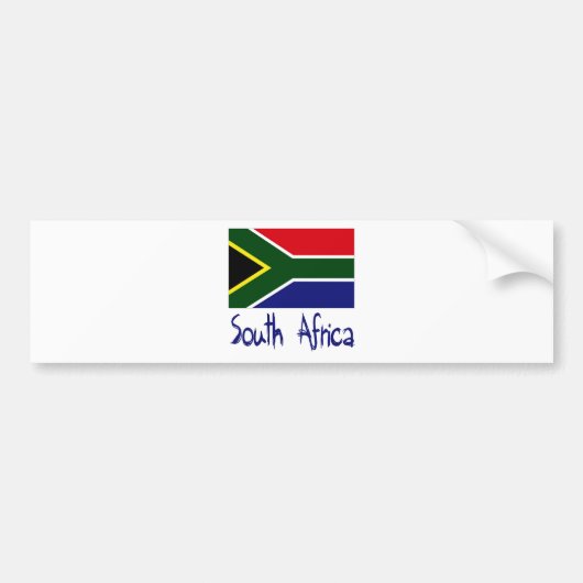 Zuid-Afrika Bumpersticker (Voorkant)