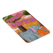 Zuid-Afrika Cartoon-reisposter Magneet (Rechterzijde)