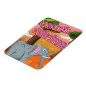Zuid-Afrika Cartoon-reisposter Magneet (Linkerzijde)