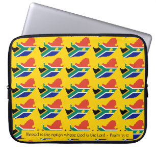 ZUID-AFRIKA Christelijk-Benutte laptop geel Sleeve