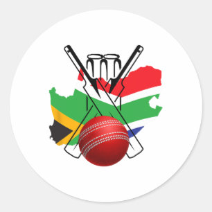 Zuid-Afrika Cricket T20 New York Ronde Sticker